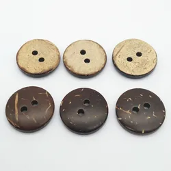 15mm 24L 2 holes regular natural coconut shell button for shirt, natural shirt button