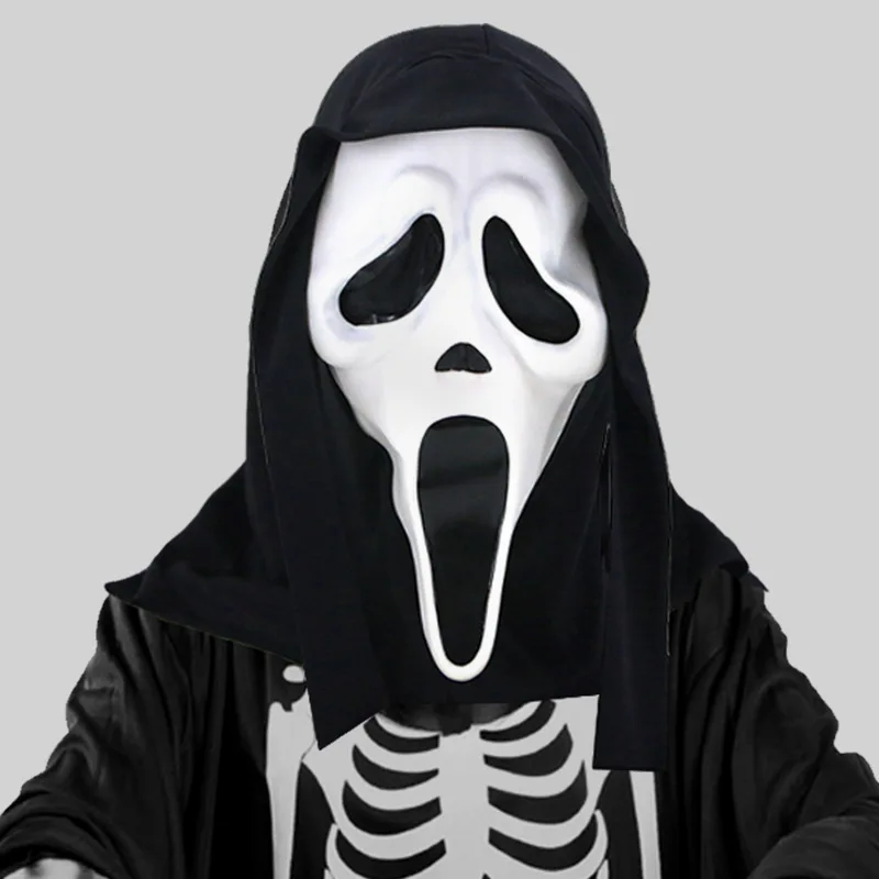 Baige 2024 Halloween Scream Latex Mask Halloween Top Sale Dead By Daylight Full Face White Halloween Ghost Mask