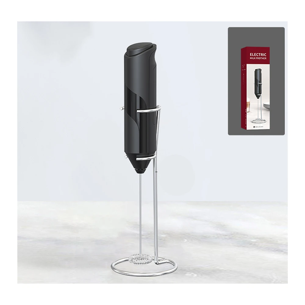 Wholesale One-Touch Handheld Rechargeable Electric Milk Frother Automatic Steel Jug Coffee Drinks Stand Included Food Businesses