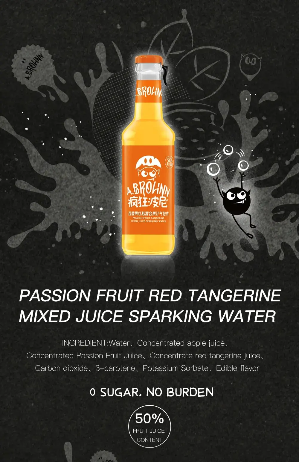 hot sale China Beverages 275 ml Sparkling Water Bottled Soda Drink