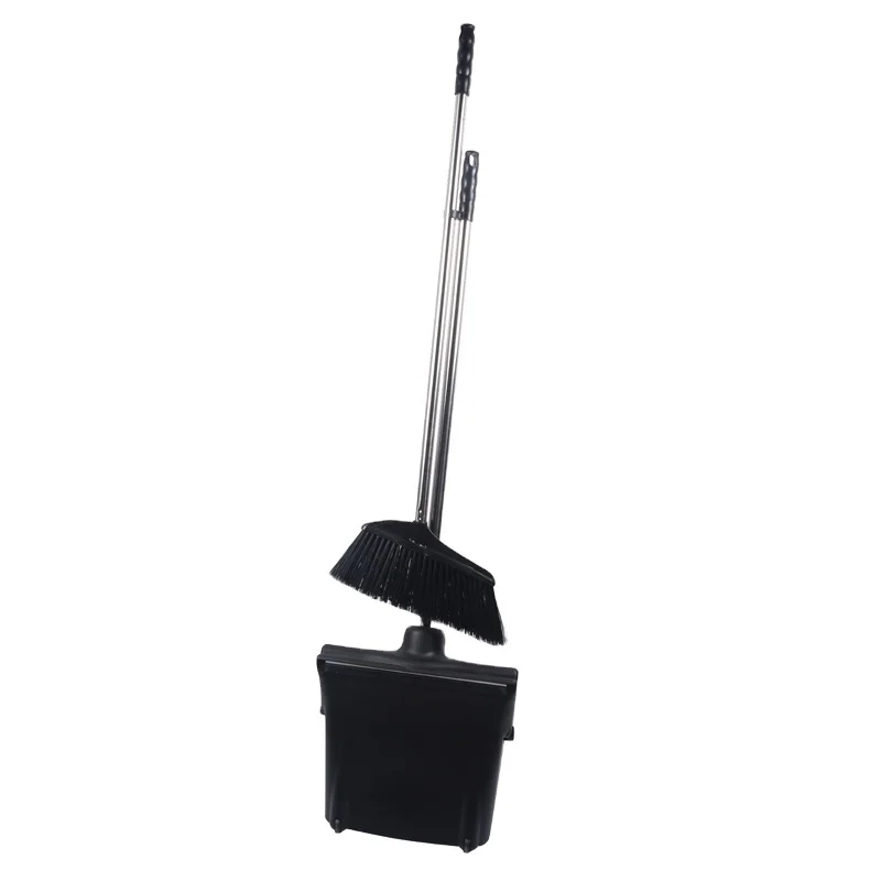 Hot Sale Stainless Steel Pole and PP Broom Head Road Broom and Dustpan Set