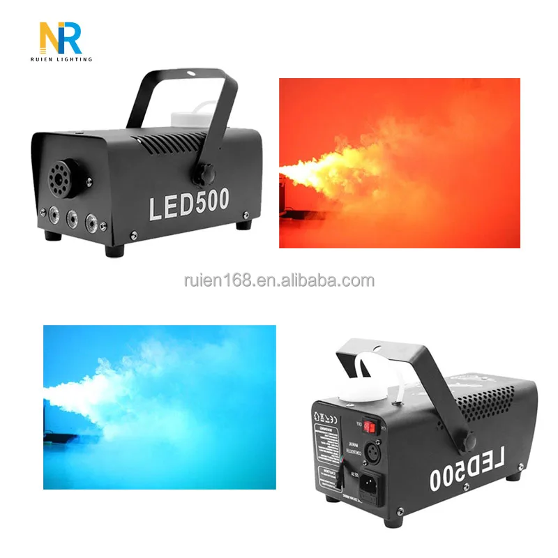 High Quality 3PCS Led 500W Smoke Machine RGB Wireless Control Fog Machine
