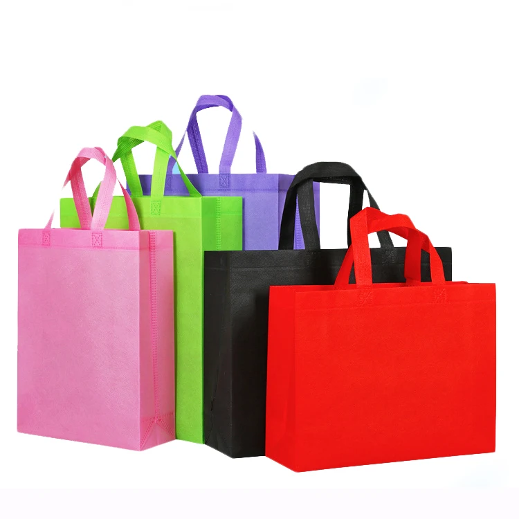Custom Ecofriendly Grocery Bag Handmade Cheap Plain Promotional Tote Pp Non Woven Bags 70gsm Promotional Pp Non Woven Bag