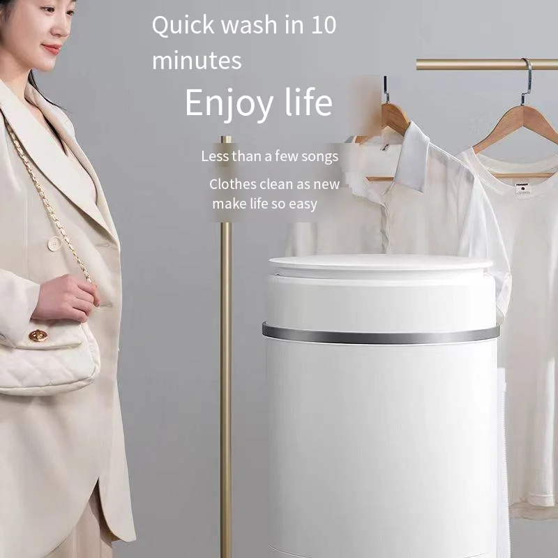 Semi automatic small single barrel sock washing machine, portable mini washing machine, underwear and pants washing machine