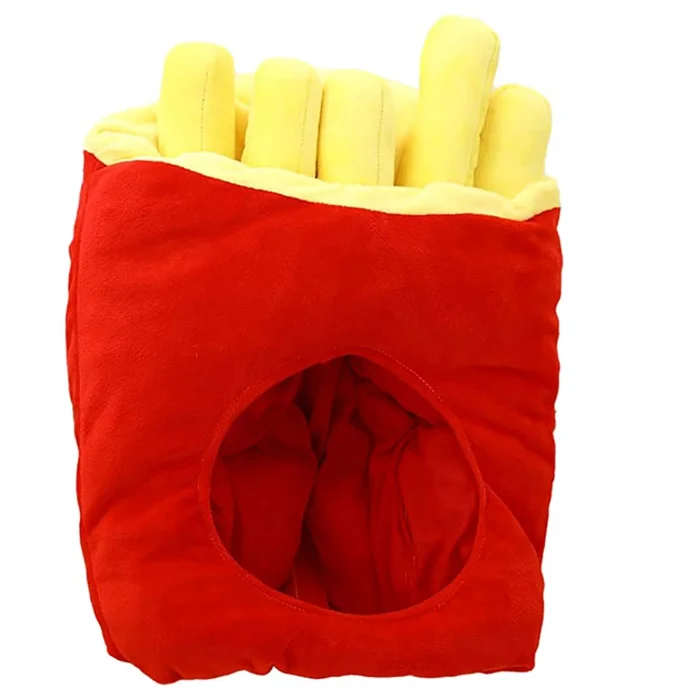 Плюшевая шляпа в виде картофеля фри повязка на голову с изображением жареной еды реквизит для фото день рождения свадьбу Хэллоуин карнавал косплей товары