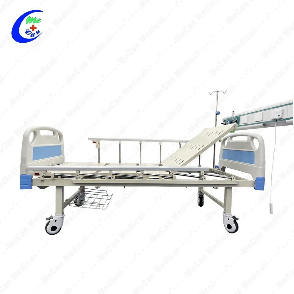Wholesale Top Quality One-Stop Supplier Medical Patient Manual Two Crank Hospital Bed Patient Nursing Care Bed