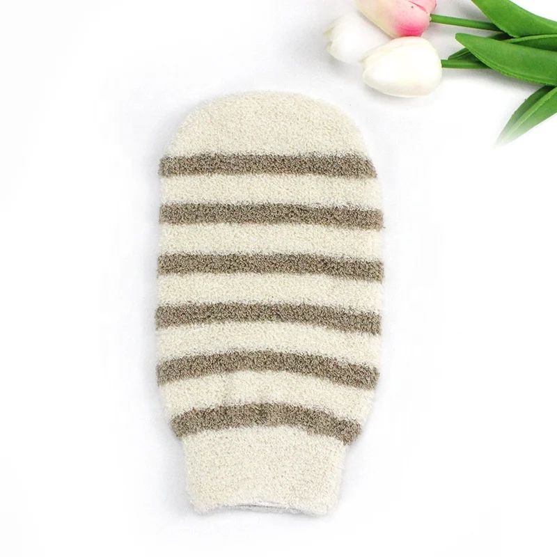 Eco Friendly Bath Gloves Scrub Mitt Gloves Soft Mesh Body Exfoliating Brushes Glove Wholesale