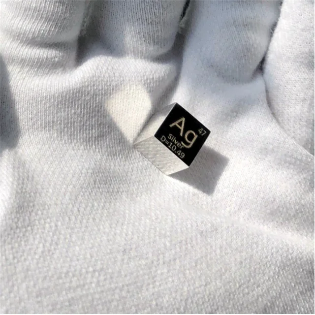 Поставка серебро (Ag) металла 10 мм кубические Ag10x10x10mm плотность куб для элемент коллекции