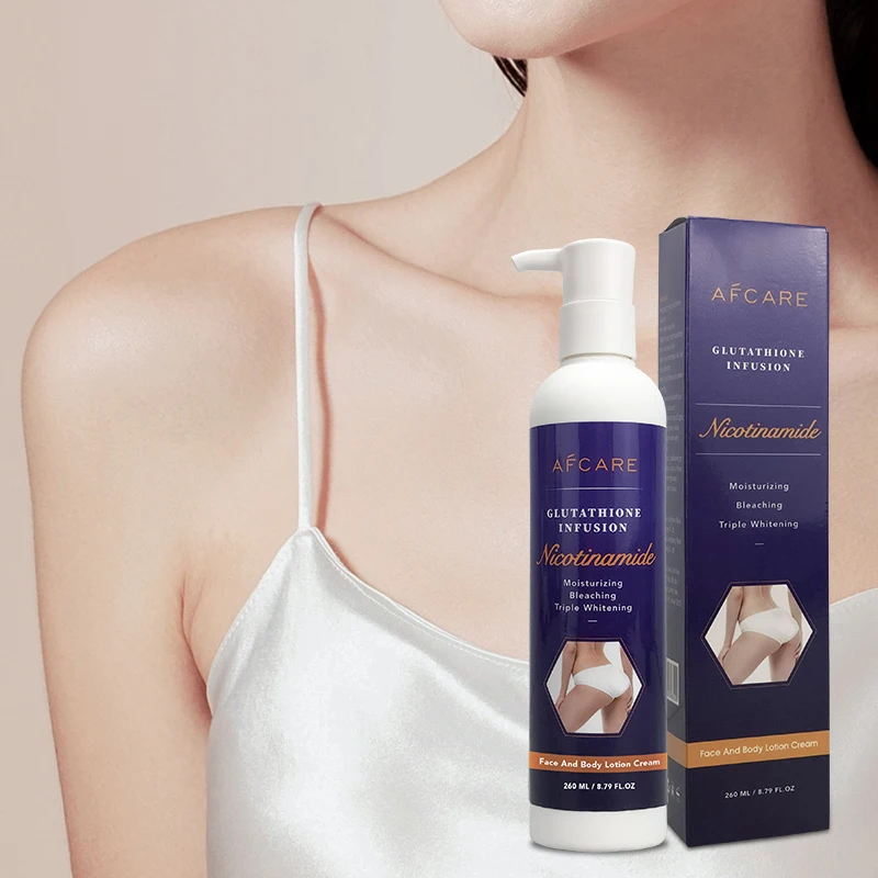 Best Selling Body Lotion Sulfate-Free Lightening Skin Revitalizer and Organic Niacinamide Glutathione Brightening Body Lotion