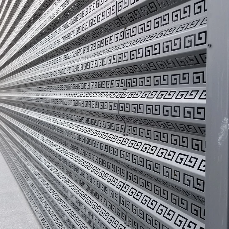 Наружные алюминиевые перфорированные гофрированные фасадные металлические панели для навесных стен