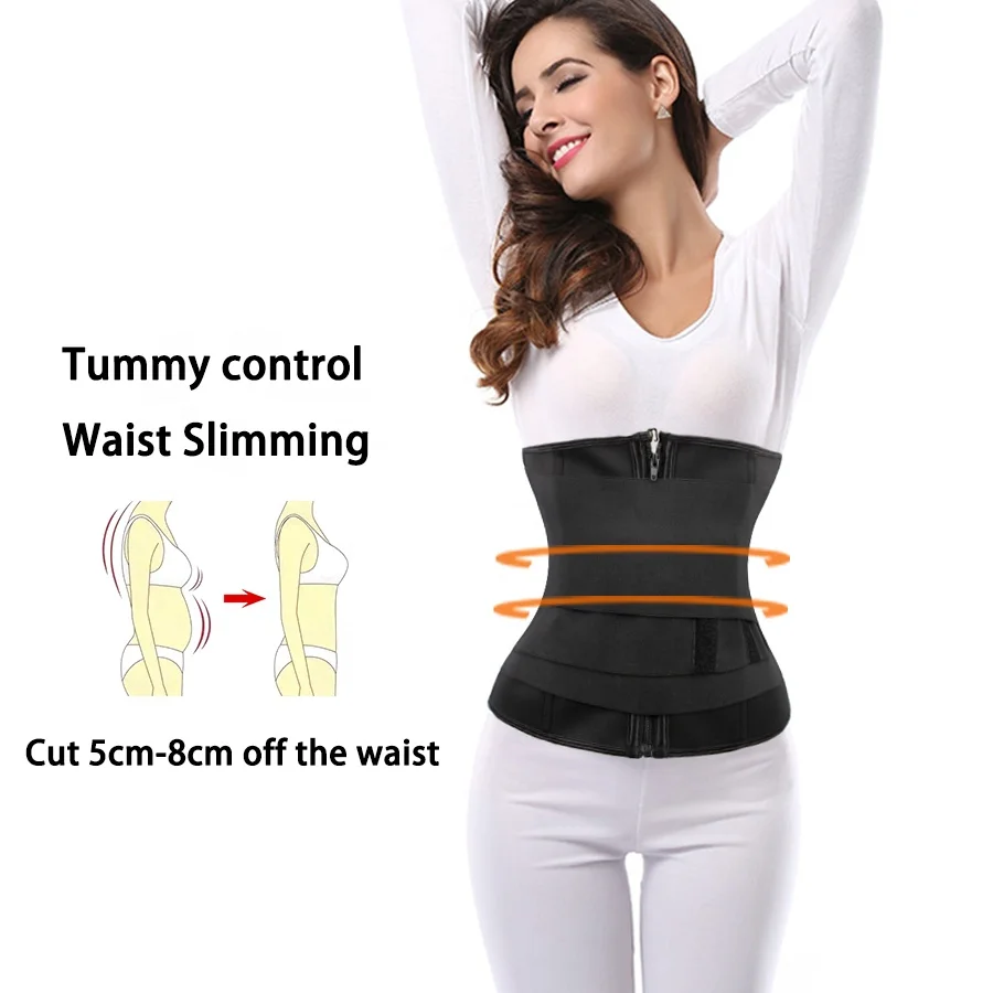 New Design 9 Steel Bone Neoprene Sewed Elastic 3 Meters Tummy Wrap Band Compression Waist Trainer Shaper Belt