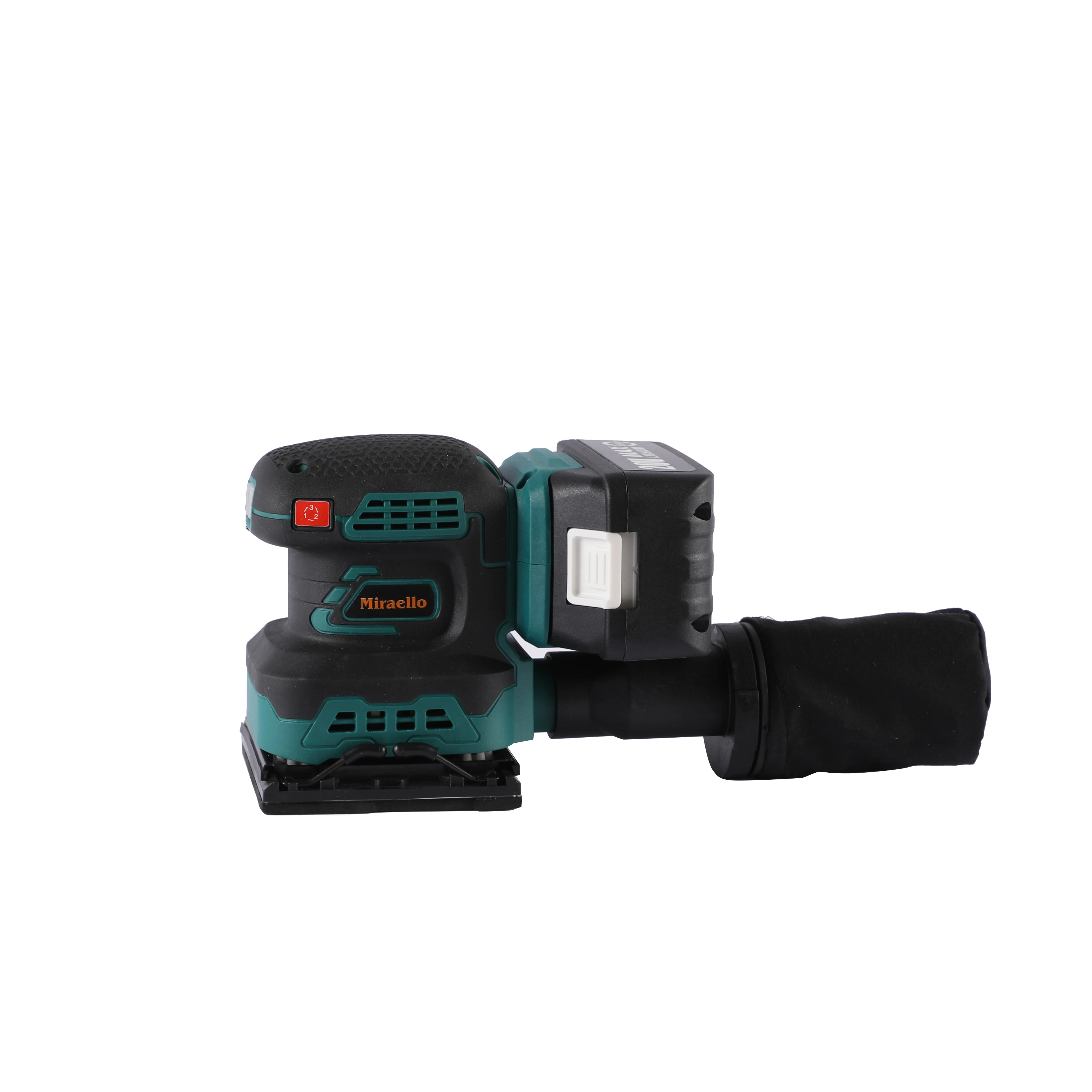 High Quality Portable 18 V/20V Cordless Power Tool small compact Orbital Sander(Square) For Wood /drywall Polishing