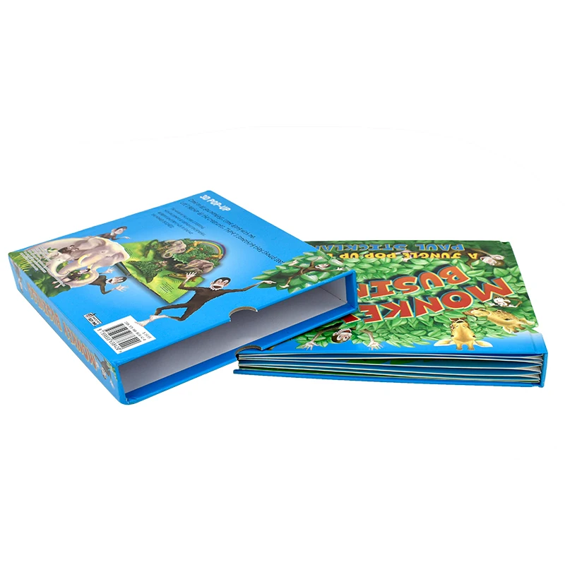 board book printer, hard cover die-cut play pop-up sensory children board book customized