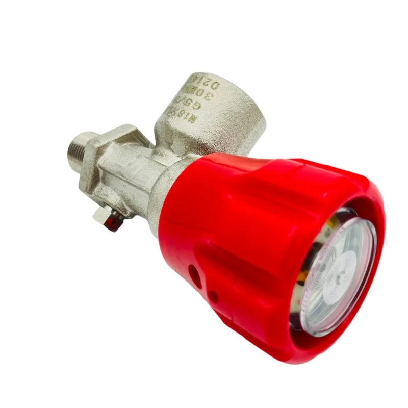 SCBA Air rebreather valve with gauge oxygen cylinder valve in high quality M18*1.5 G5/8
