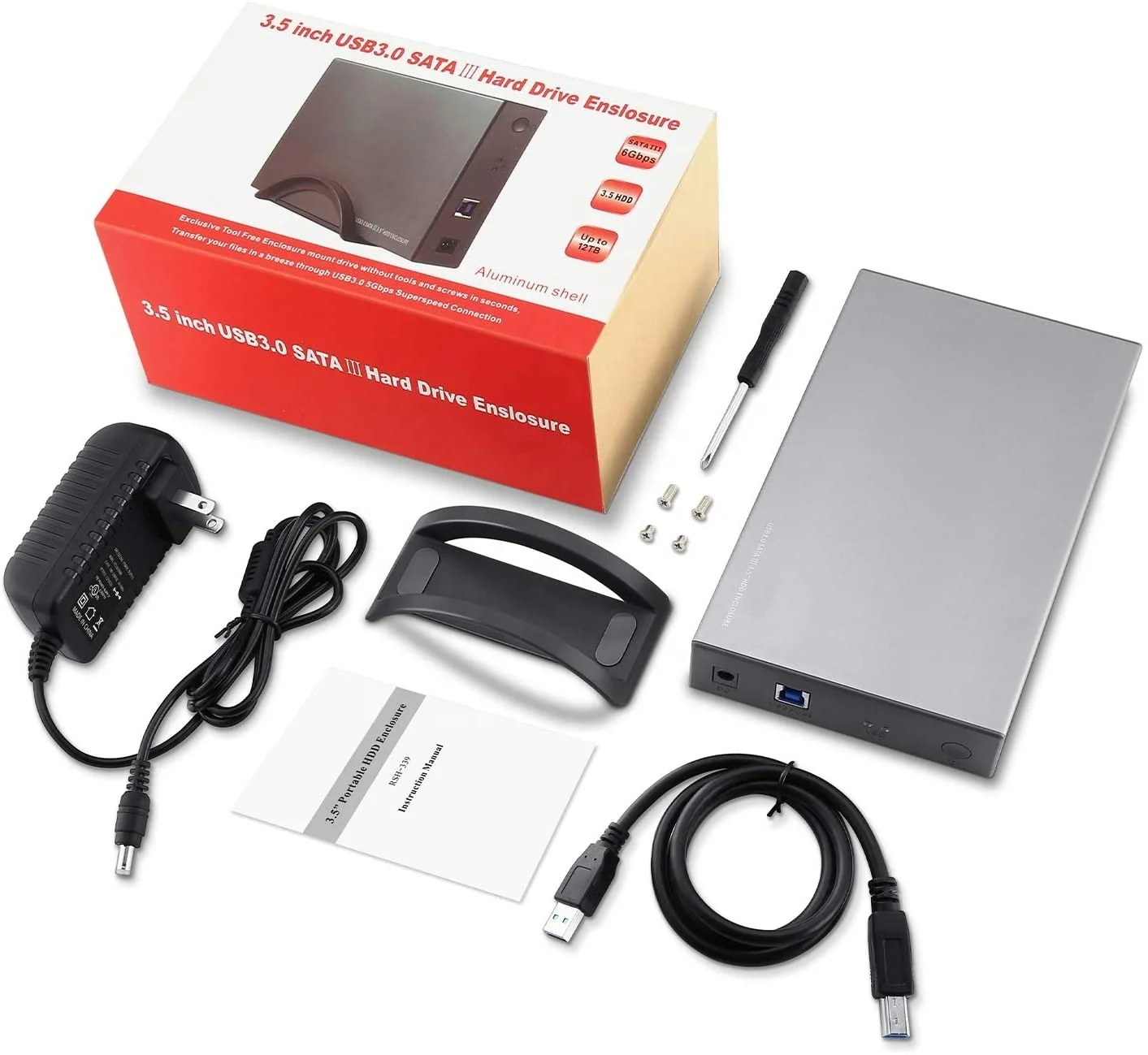  Лучший корпус для внешнего жесткого диска USB 3 0 к SATA алюминиевый 5 дюйма HDD SSD до 12 ТБ
