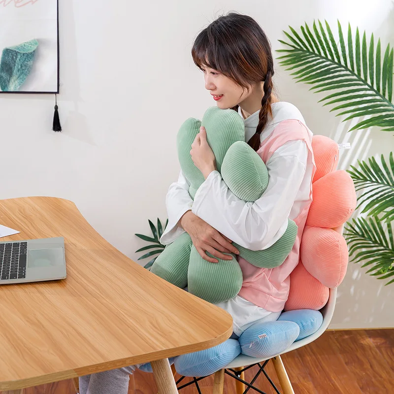 New Arrivals Daisy Flower Seat Cushion Cute Flower Shape Throw Pillow Soft Stuffed Plus Flowers