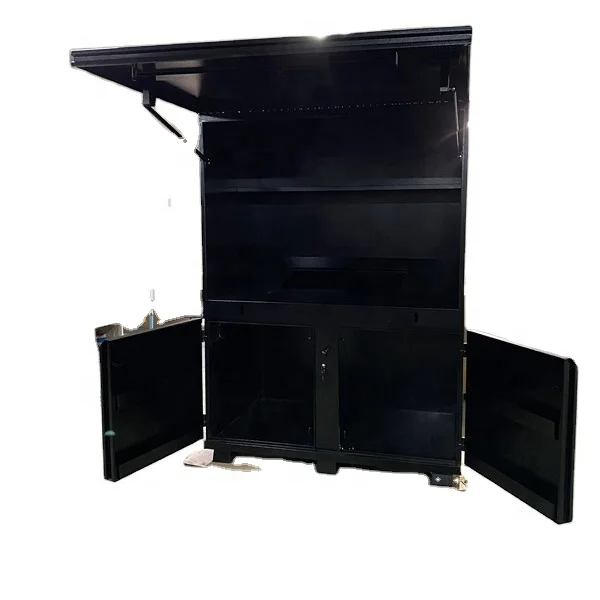 Заводской ящик для инструментов, сверхмощный шкаф для работ на стройке, стальной ящик для инструментов на стройплощадке, фургон, вилочный погрузчик, гаражный ящик для хранения