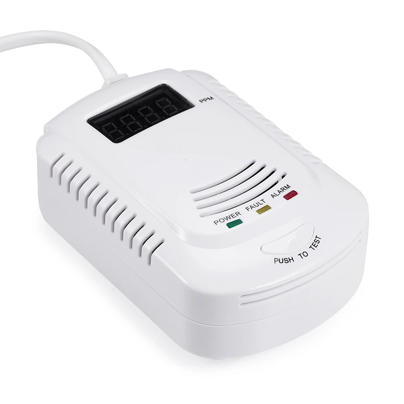 Voice Type AC90-230V Security Detection Standalone Multi CO Gas Leak Detector Alarm