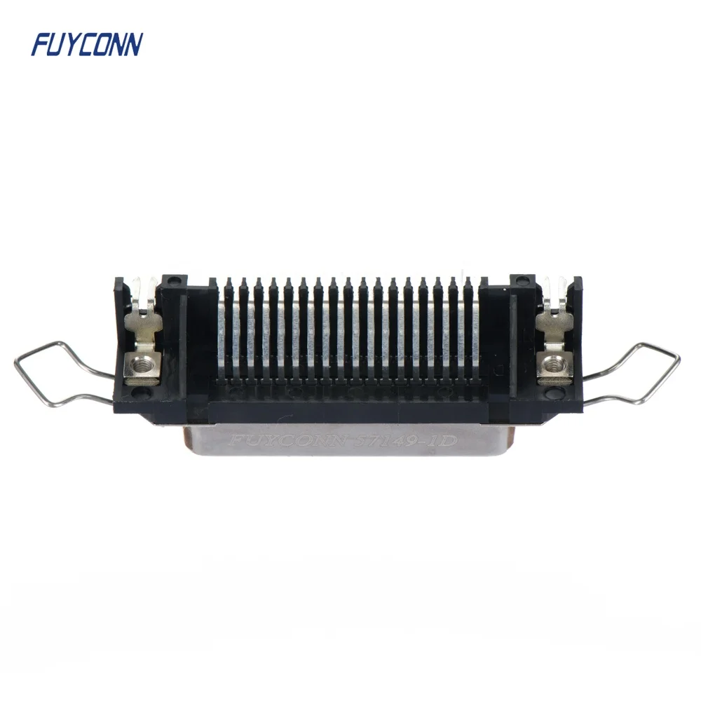 Right Angle PCB Centronic Connector, 2.16mm pitch Female Type 14pin 24pin 36pin 50pin 64pin R/A PCB DDK Connector Supplier