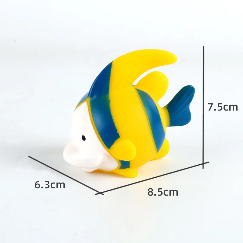 Animal Fish Shape Bath Toys Floating Rubber Toys For Baby Swimming Funny Toy