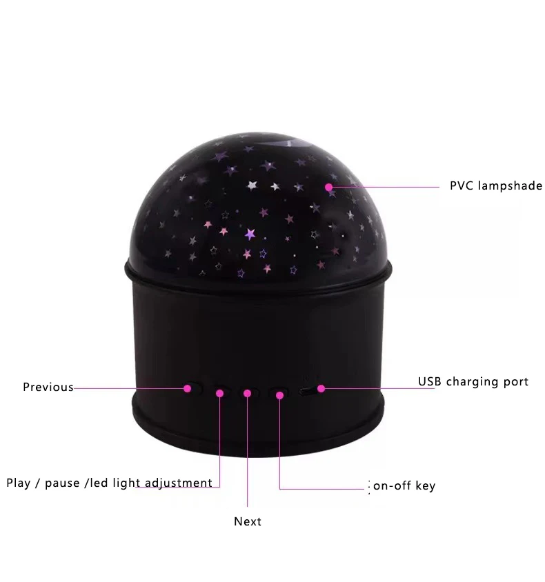 D09 sternenhimmel Star Moon Starry lamp Sky Rotating inteligente LED Night smart Lighting Galaxies Projector smart home lights