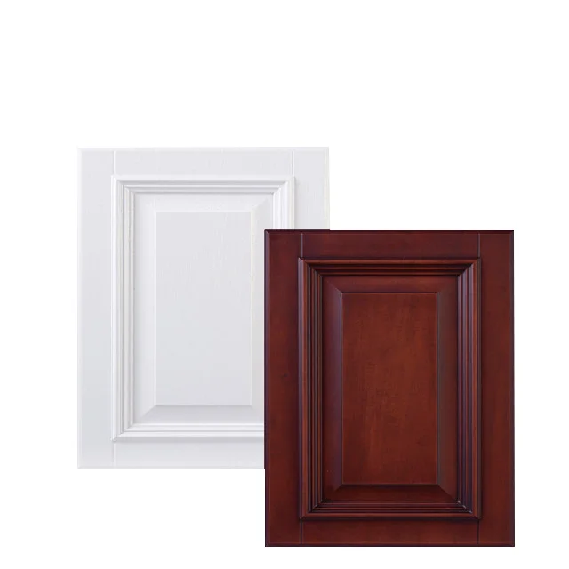 
Yelintong hot sale pvc film pressed MDF pattern embossed kitchen cabinet door 