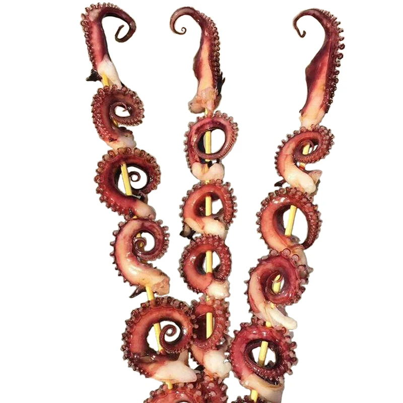 High Quality Seafood Product The Squid Skewers Manufacturers Frozen Illex Squid Skewers