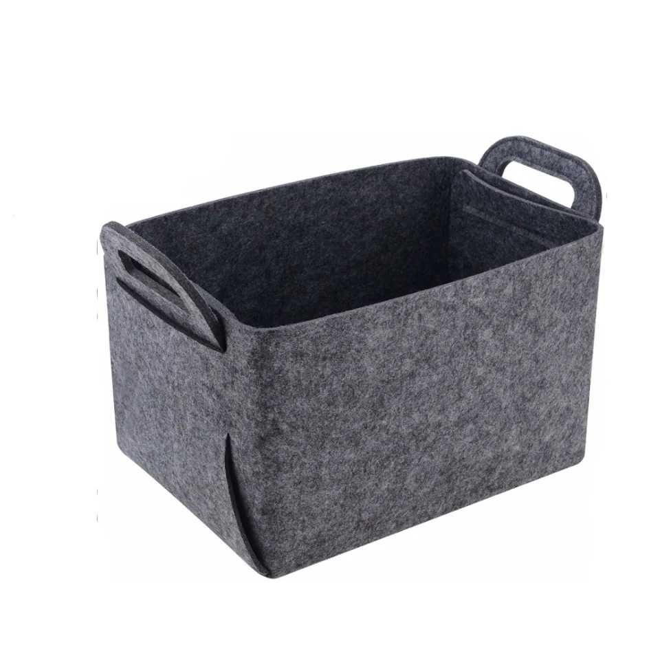 
Wholesale Amazon hot selling dirty clothes storage basket Felt storage basket felt storage box 