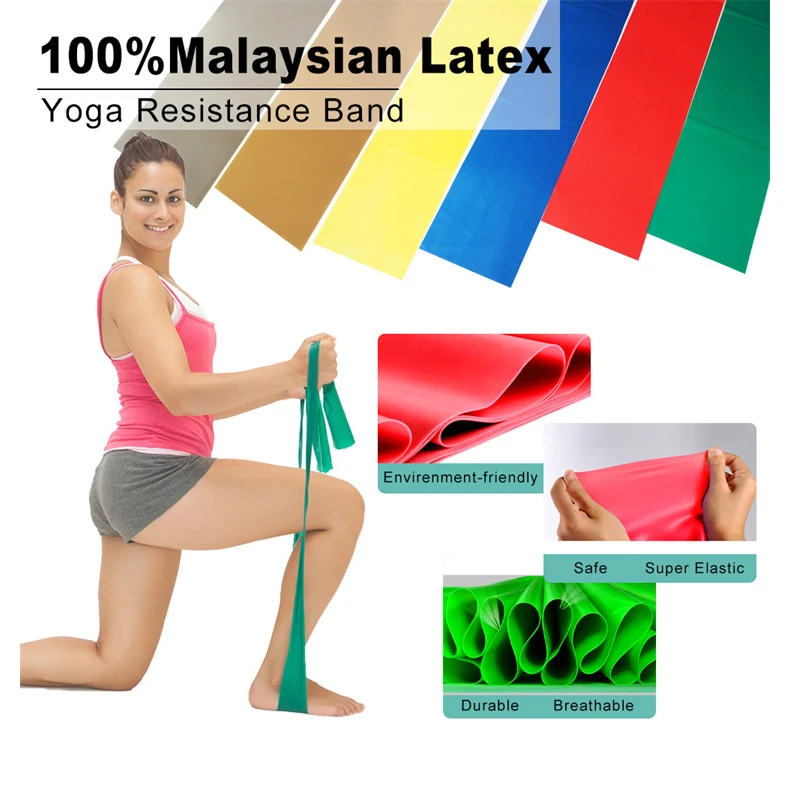 2023 Top Selling Gym Exerciser 1.2M  Latex Resistance Band Tape Piece