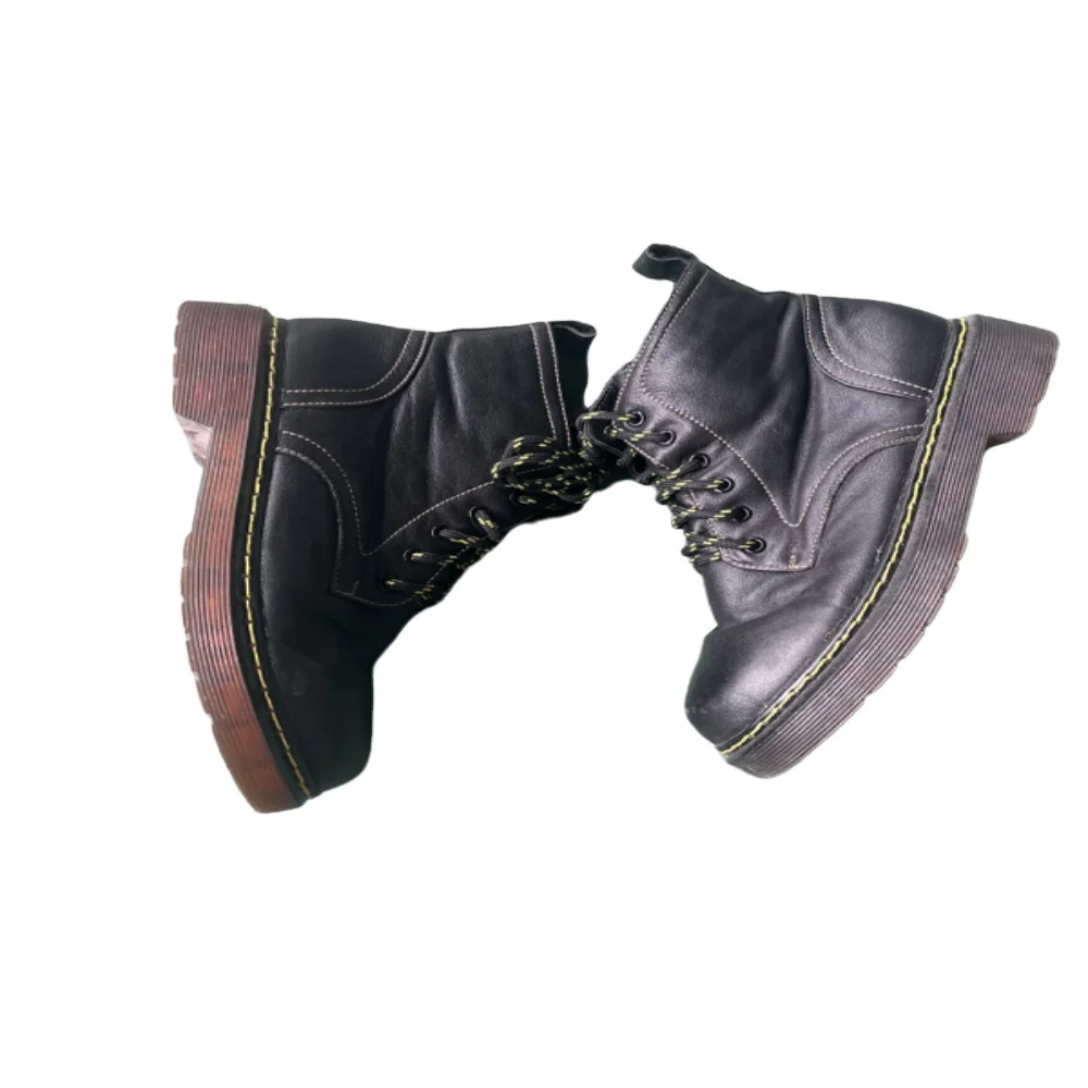 Italian fashion used boots for lady Low Price good quality leather martin boots women used shoes Second hand shoes