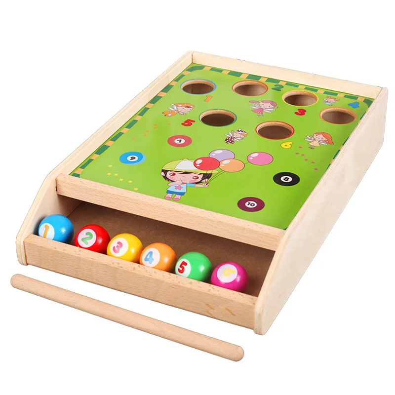 Baby Wooden Mini Table Snooker Billiards Game Educational juguetes para ninos 3 a 6 Play House Activity Learning Toys For Kids