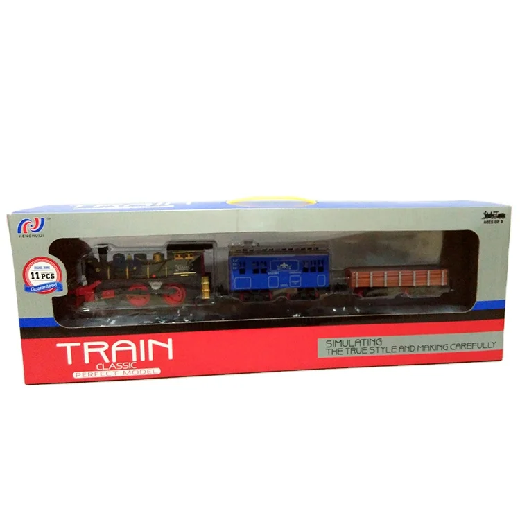QS Kids Electric Toy Mini Smoke Train Sets for
