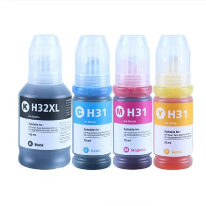 D&H 32 31 Premium Compatible Color Compatible Bulk Bottle Water Based Refill Ink for HP Ink Tank 315 Printer inkjet