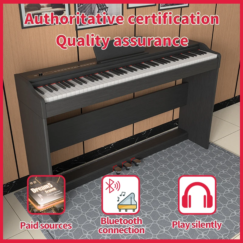 KIMFBAY Keyboard Piano Digital 88 Key Piano Electronic Portable Piano Keyboard