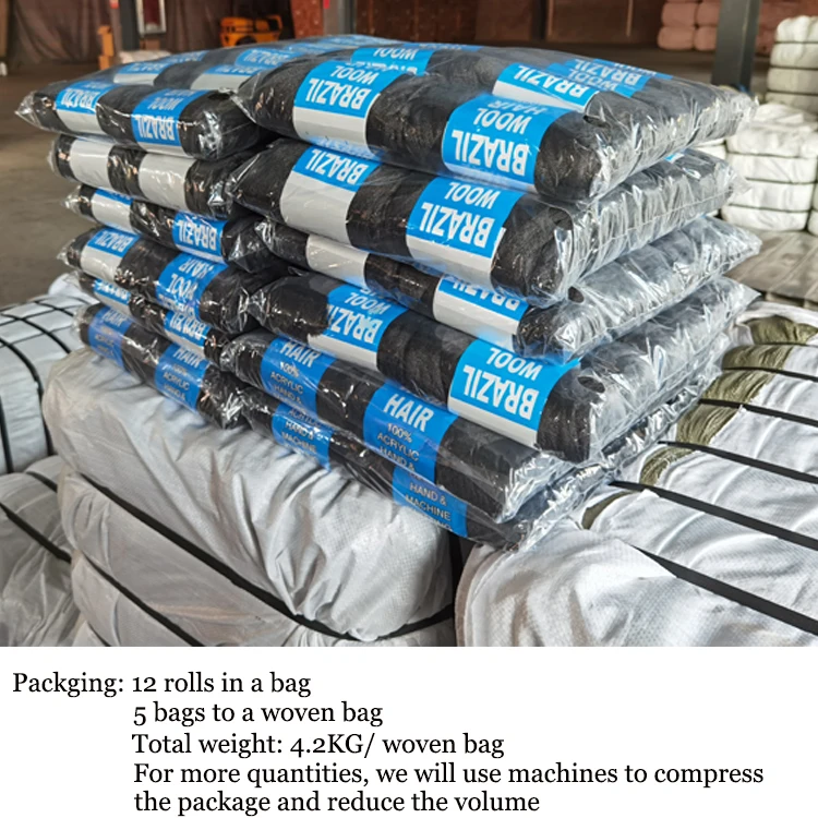 Плетеные волосы 100% акрил, оптовые поставщики, красивые натуральные волосы 70 г, Бразильская шерстяная пряжа для парика