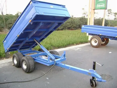 Agriculture Machinery 4 wheel farm trailer ,tractor end dump trailer ,Agriculture transport box trailer 2ton 3ton 4ton