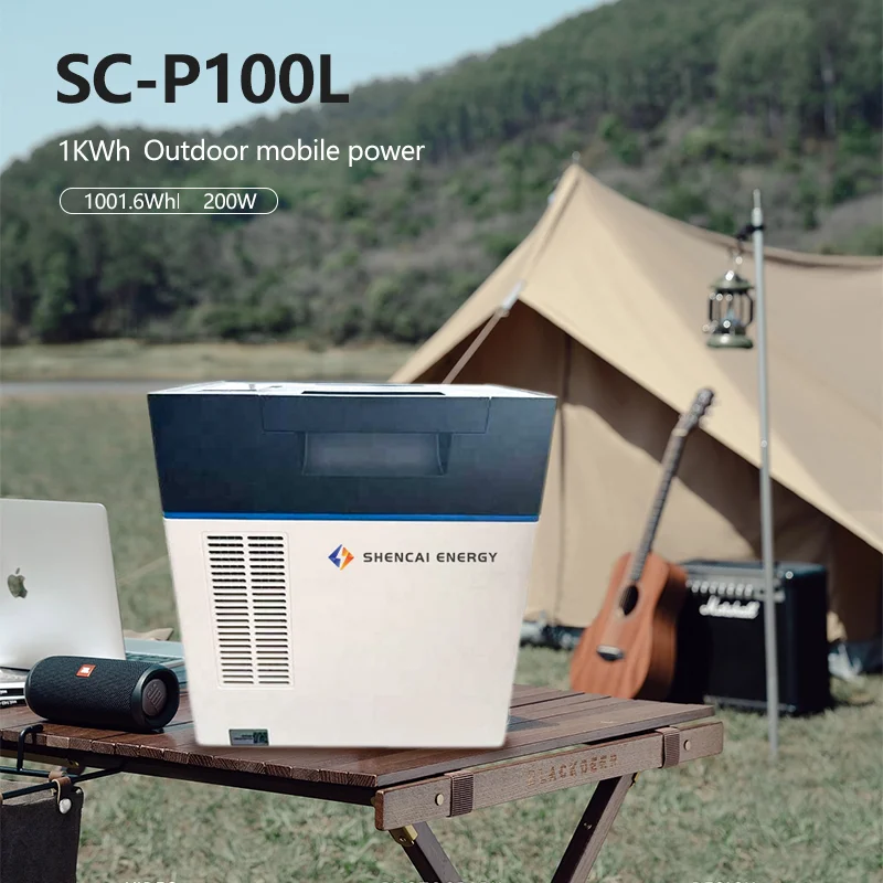 SC-P100L 314ah 1kwh портативная электростанция 200 Вт Солнечная батарея с ЕС вилкой литий-ионная для резервного копирования может подключать PV панели