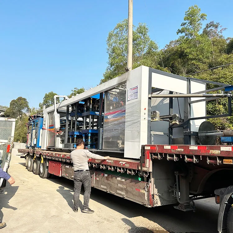 Used Heavy Duty Yoghurt Cup Vacuum Forming Multi Station Plastic Thermoforming Machine