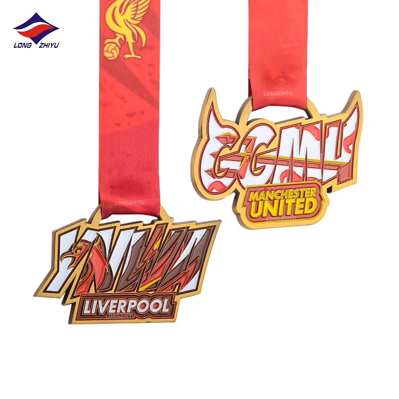 Longzhiyu 16 years futsal medals supplier custom made generic football medals blank wholesale football team medals