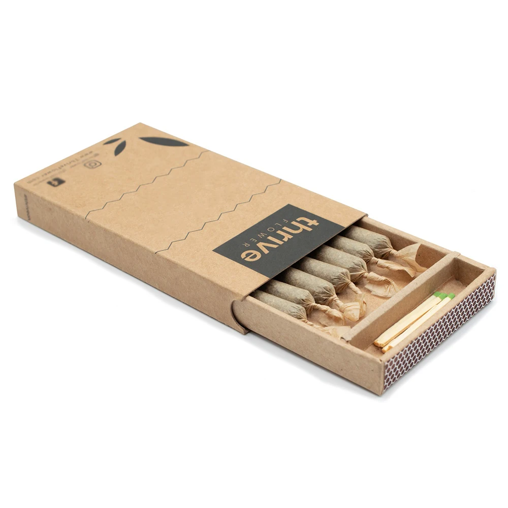 Изготовленный на заказ Высокое качество 5 упаковок ручной работы картонная жесткая предварительно рулонная упаковочная коробка сигаретная бумага с сопротивлением детей