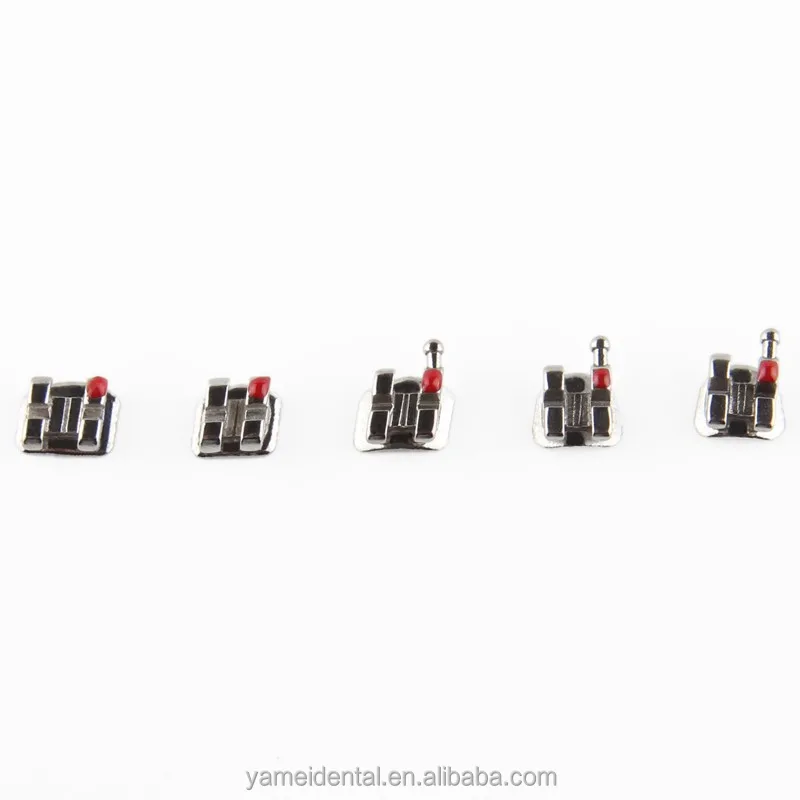 Yamei Orthodontic Dental Products Rorh 018/022 Orthodontic Metal Lingual Bracket CNC Tech Hard Steel Brackets Dental Bracket