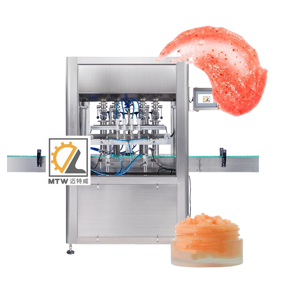 MTW linear syringe viscous liquid hair conditioner filling and packing machine