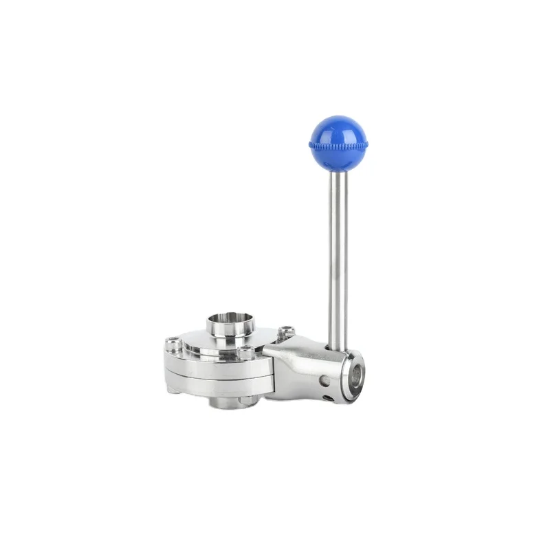 Multi-field Application 304/316L Stainless Steel Multi-Connection Sanitary Butterfly Type Ball Valve