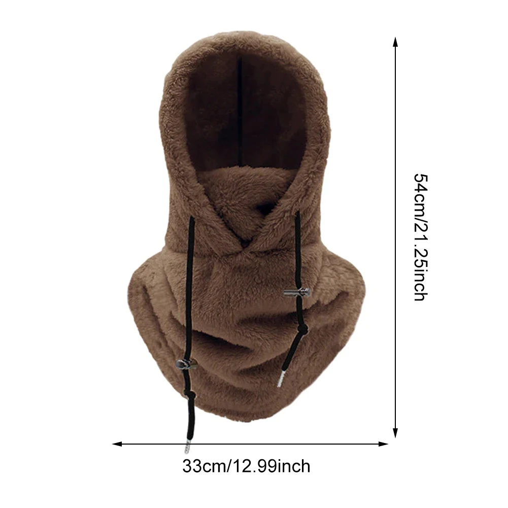 Winter Ski Windproof Cap Outdoor Cycling Cap for Men Face Masks Hood Beanies Women Plush Warm Hat
