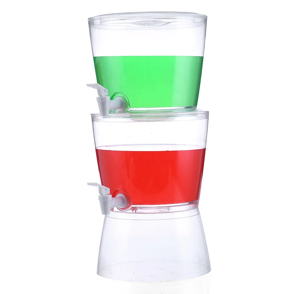 10L plastic mixed fruit beverage drink dispenser