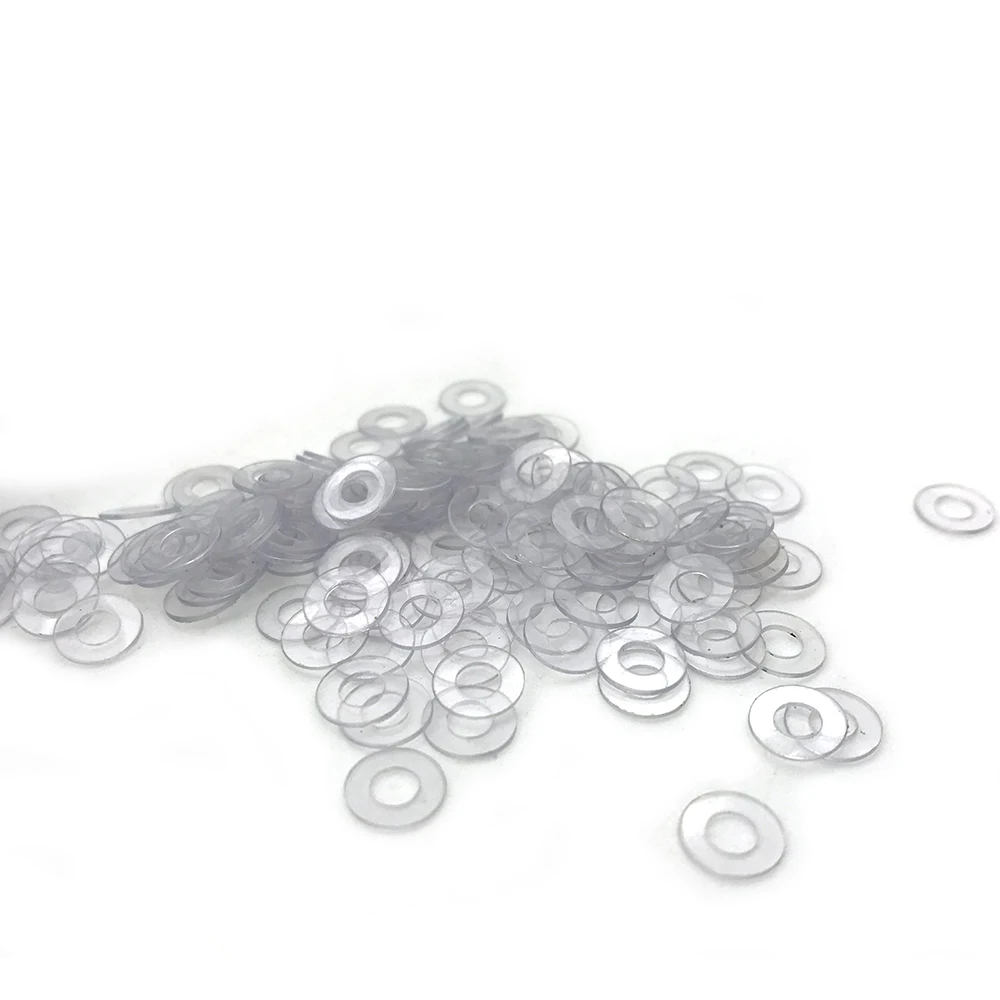 Customized Transparent Flat Washer M3 M4 M6 M8 M10 M12 PVC Plastic nylon Washers Thin Clear Silicone Rubber Washer Gasket