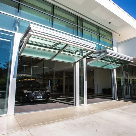 Deda hurricane impact flilding folding glass doors  garage  door double  electric automatic aluminum glass garage fold door