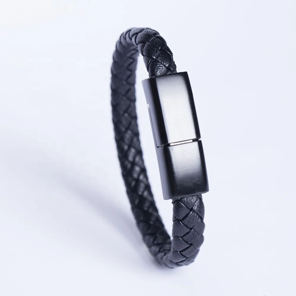 Кожаный Мини Micro Usb браслет зарядное устройство кабель для зарядки и