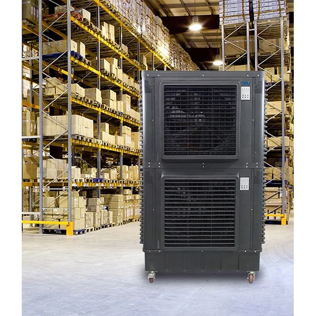 Heavy duty two air outlets plastic body portable evaporative symphony industrial desert air cooler