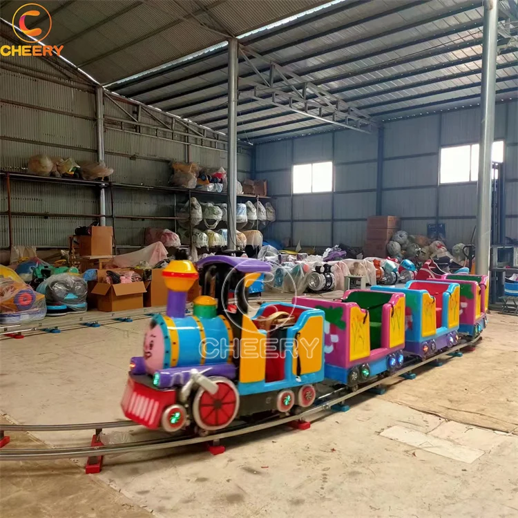 Other amusement park products kids electric thomas small train amusement park track train rides cheap